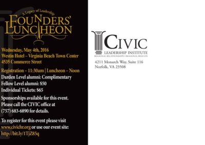 Founders Luncheon 2016 Save the Date | Back with Maverick Marketing Advertising and Public Relations